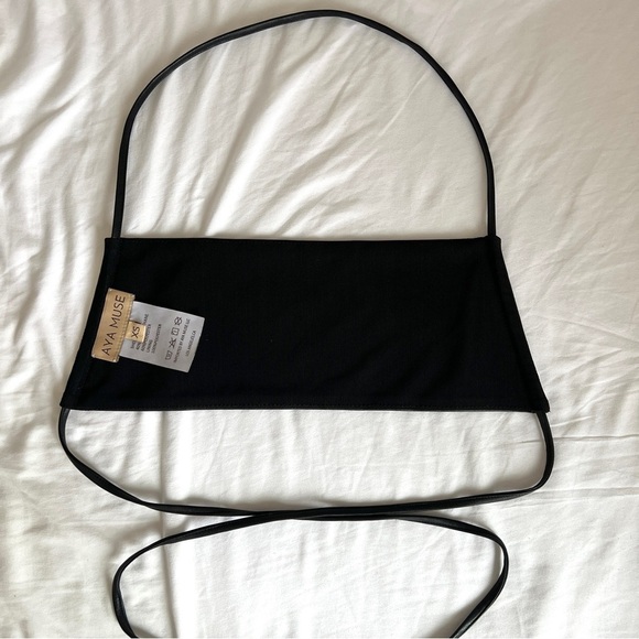 Aya Muse Faux Leather Tie Halter Backless Crop Top Size XS Revolve - Picture 9 of 15